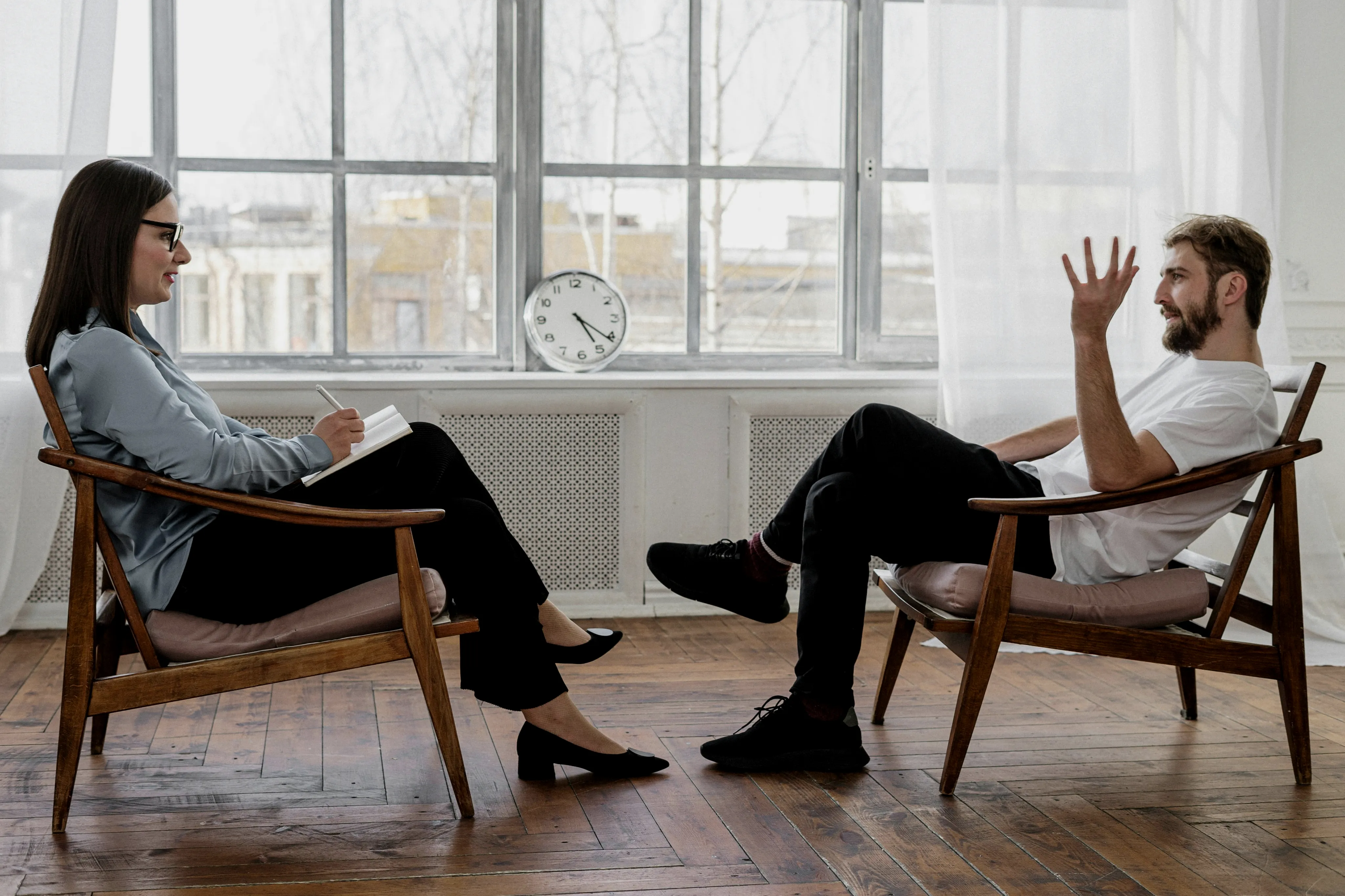 Healthcare consultation scene